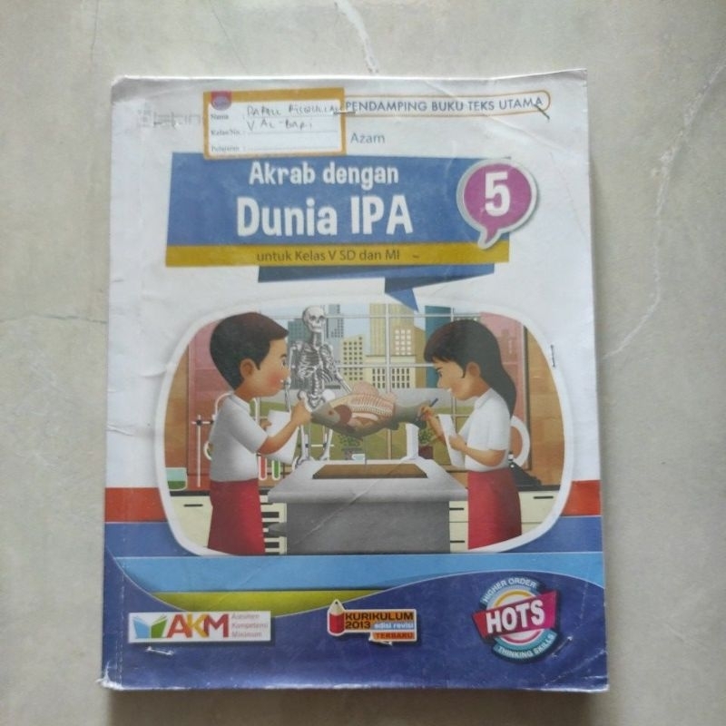 Buku Akrab Dengan Dunia IPA - SD/MI Kelas 5/V - AKM Hots K13 - Original