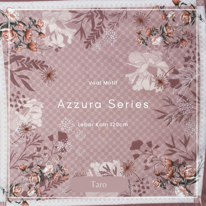 AZURA SERIES/Voal Motif Premium/Hijab Segiempat Motif/Segiempat voal Motif/Kain Hijab Motif
