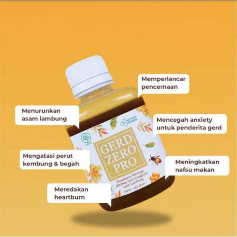 

GERD ZERO PRO madu herbal