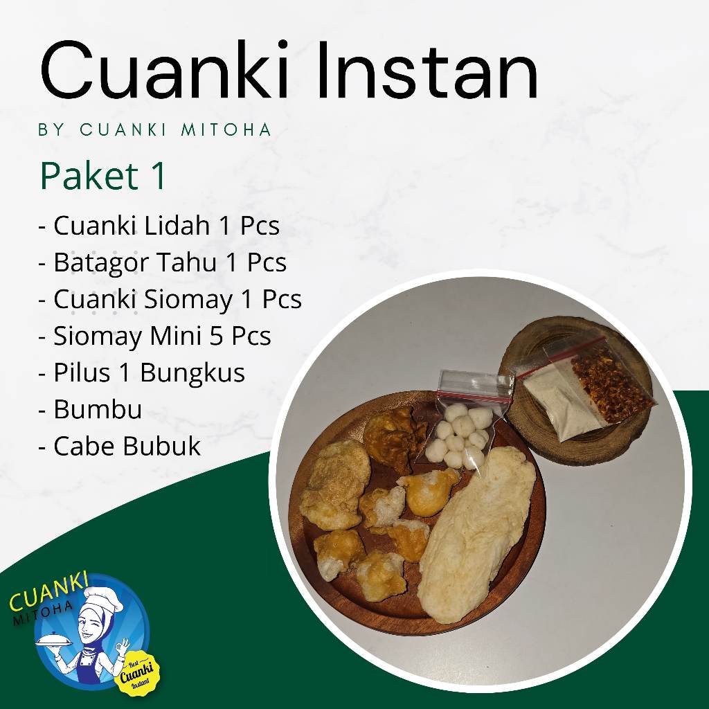 

Cuanki Instan Mitoha Paket 1 Komplit + Bumbu
