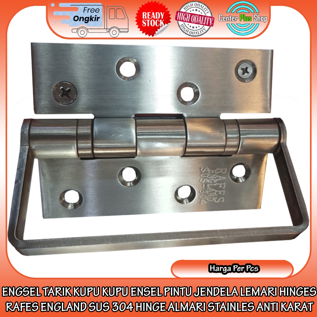 Rafes Hinges England Sus 304 Engsel Kupu Stainless Pintu Tarik Lemari Jendela Hinge Almari Steel Ant