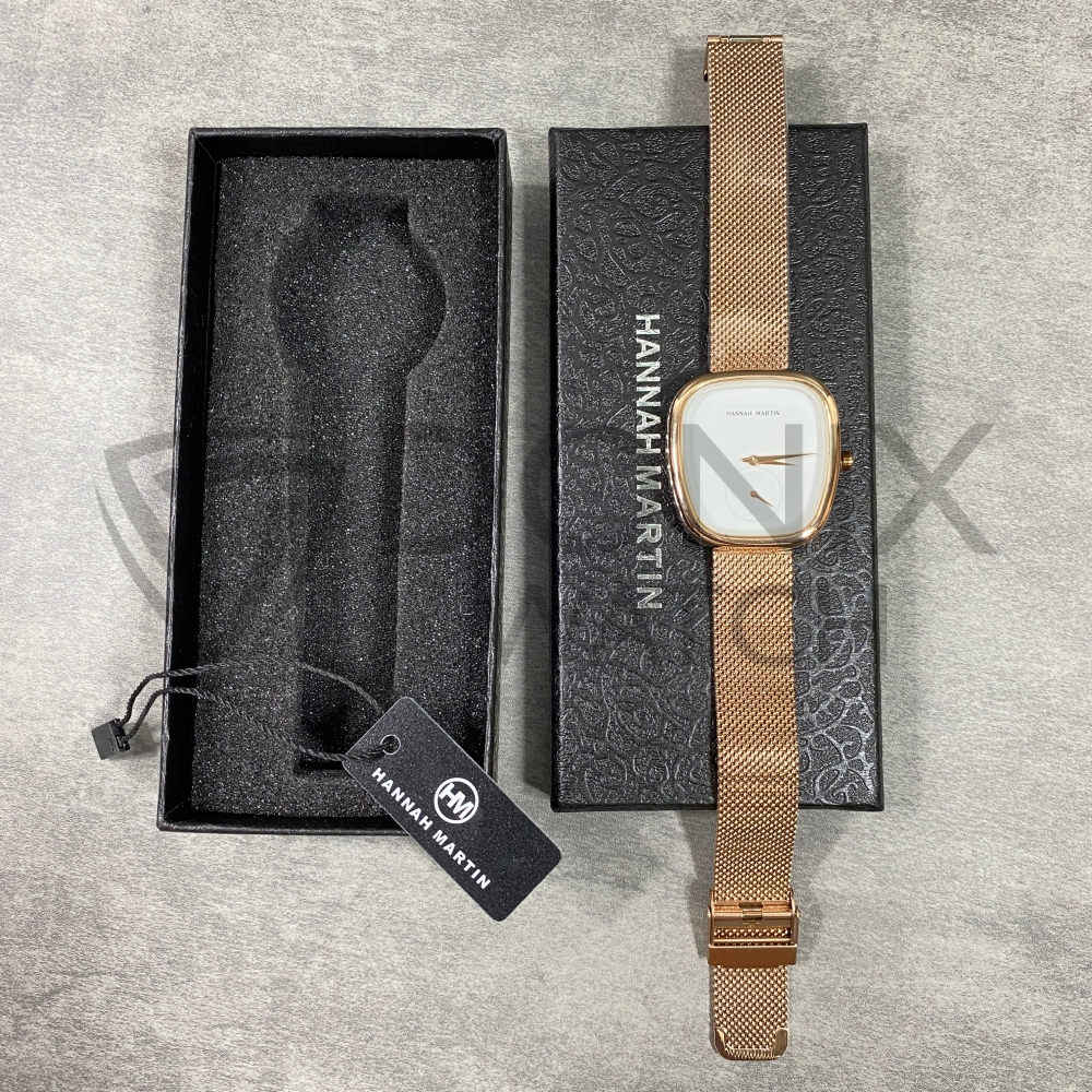 Hannah Martin - Jam Tangan Original Wanita - Jam Tangan Cewek Stainless Steel - Jam Tangan Perempuan