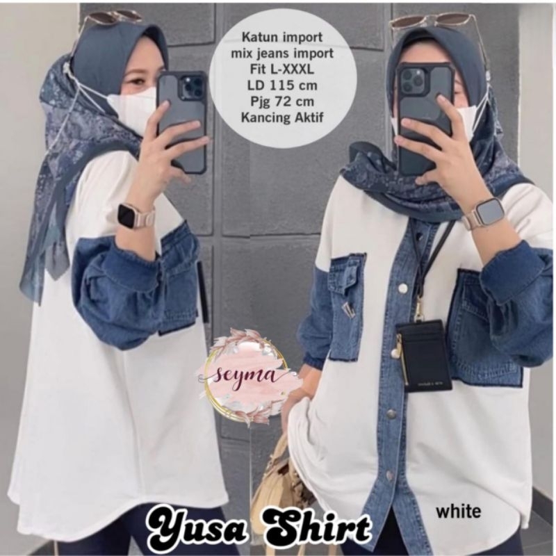 YUSA SHIRT KATUN IMPORT MIX JEANS IMPORT