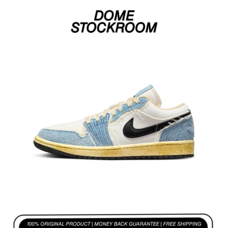 NIKE AIR JORDAN 1 LOW SASHIKO DENIM BNIB 100% ORIGINAL