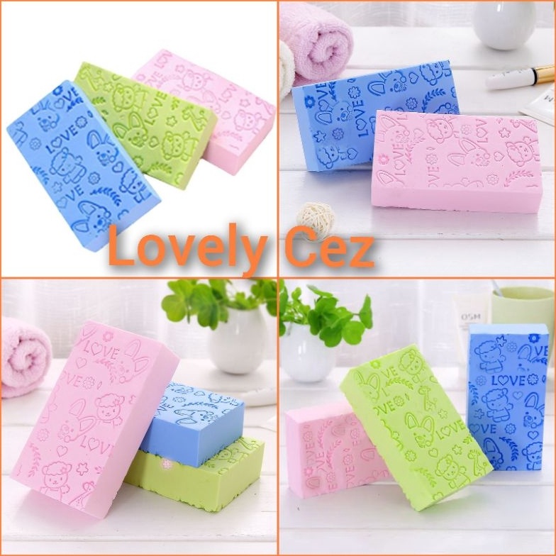 SPESIAL DISCOUNT Busa Mandi Pororo Lucu Spons Pembersih Daki Pororo Spons Perontok Daki