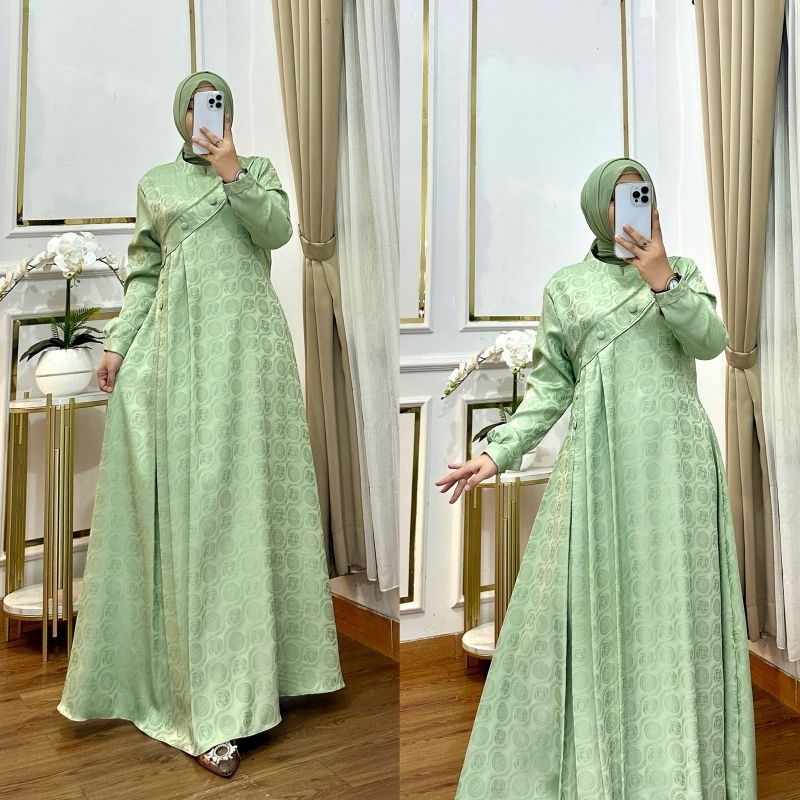 REALPICT COD GAMIS CASUAL KODE 065 BAHAN RMANY JAGUARD  TERMURAH BEST SELLER TANGAN PERTAMA KONVEKSI
