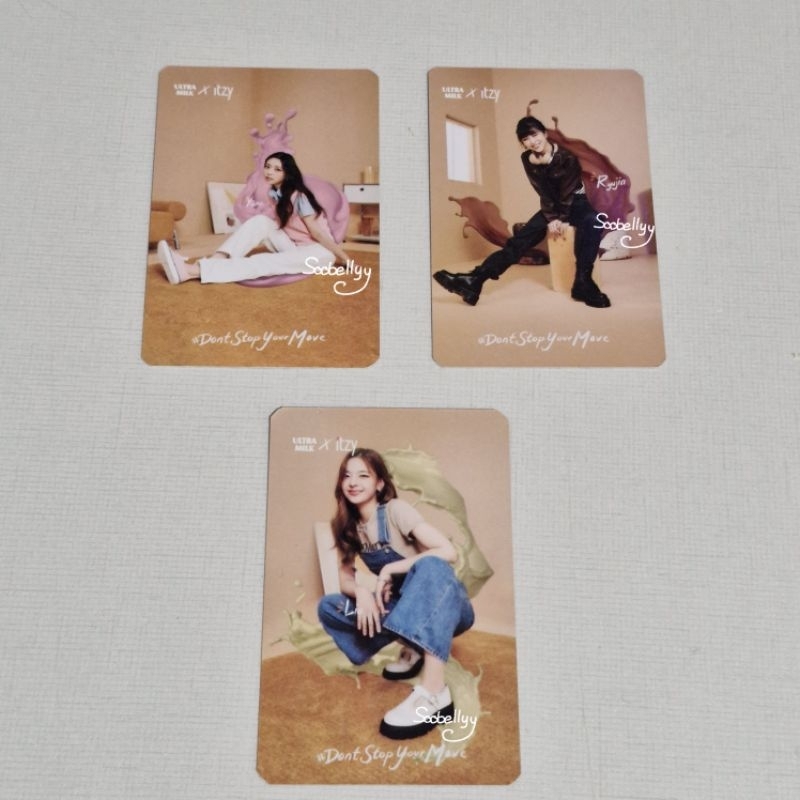 itzy ryujin lia yuna ultramilk photocard