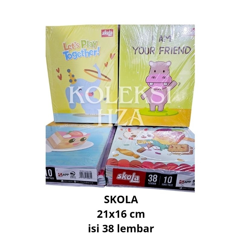 

SKOLA Buku Tulis Bergaris Sekolah Isi 38 Lembar (Harga Satuan)