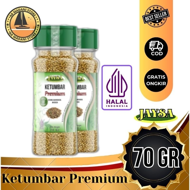 

JAYSA Ketumbar 70 gr / Corriander Seed / Coriander / Tumbar / Ketumbar Asli / Ketumbar Premium / Ketumbar Grade A / Biji Ketumbar Murni / Ketumbar Kualitas Import / Bumbu Instant / Bumbu Masak / Bumbu Murah