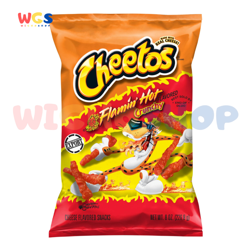 

CHEETOS Crunchy FLAMIN HOT Cheese Flavored 8oz 226.8g
