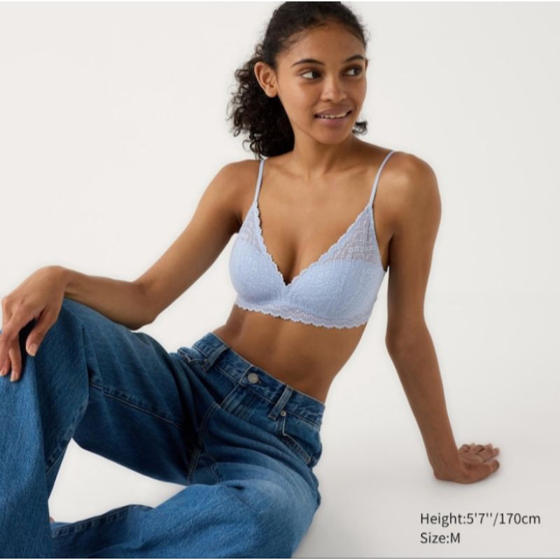 Bra Tanpa Kawat Renda Stretch WOMEN UNIQLO