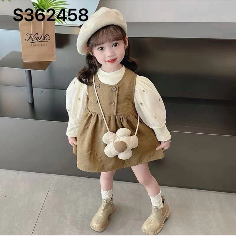 Dress Melodi fhasion import korea anak cewek usia 3 bulan - 4 tahun