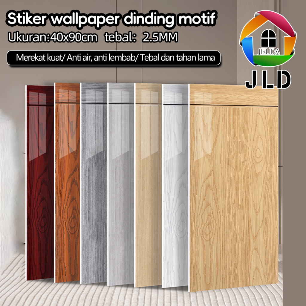 JieLiDa Wallpaper dinding VINYL Marble 40 x 90 cm Stiker wallpaper dinding motif Tebal 2.5MM PREMIUM