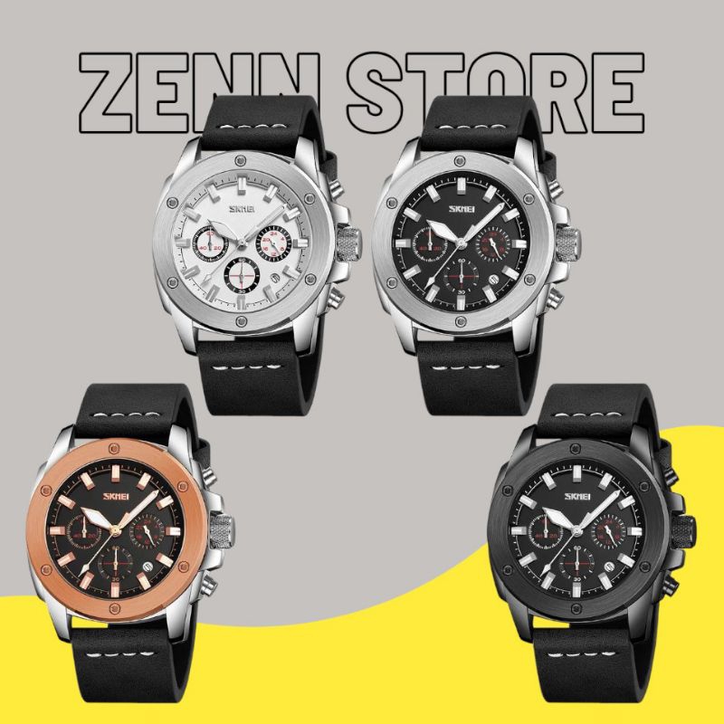 SKMEI WATCH 9327 - Jam Tangan Chronograph Pria / Jam Tangan Analog Pria Chronograph Original Water R