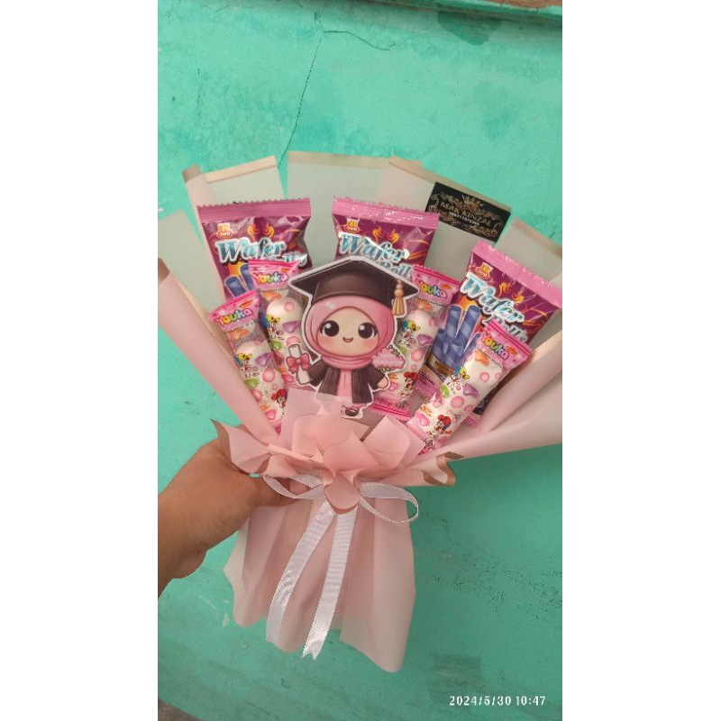 

buket wisuda snack