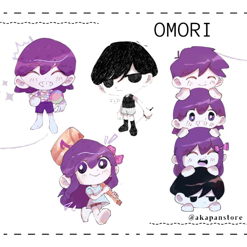 

[Akapanstore] OMORI VINYL STICKER