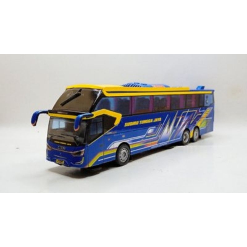 Miniatur bus telolet basuri stj draka farisi lampu leed