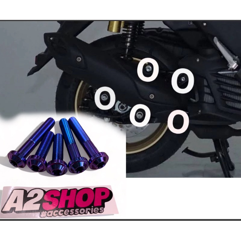 BAUT TITANIUM KNALPOT NMAX AEROX XMAX OLD