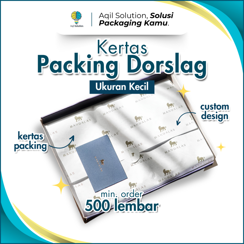 (Custom Kecil) Kertas Dorslag Packing Mini Size / wrapping paper / Kertas Hampers / Kertas Packing H
