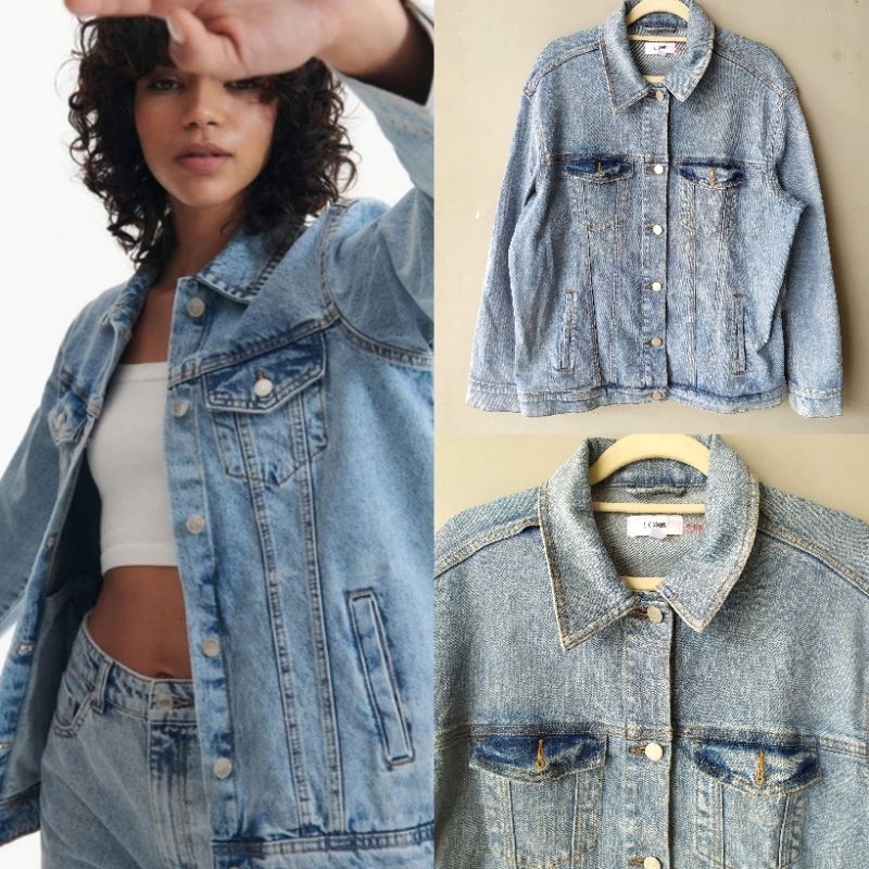 [ Jual Rijek ] Loft denim button jacket women