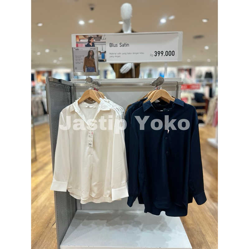 SALE WOMEN Blus Satin UNIQLO