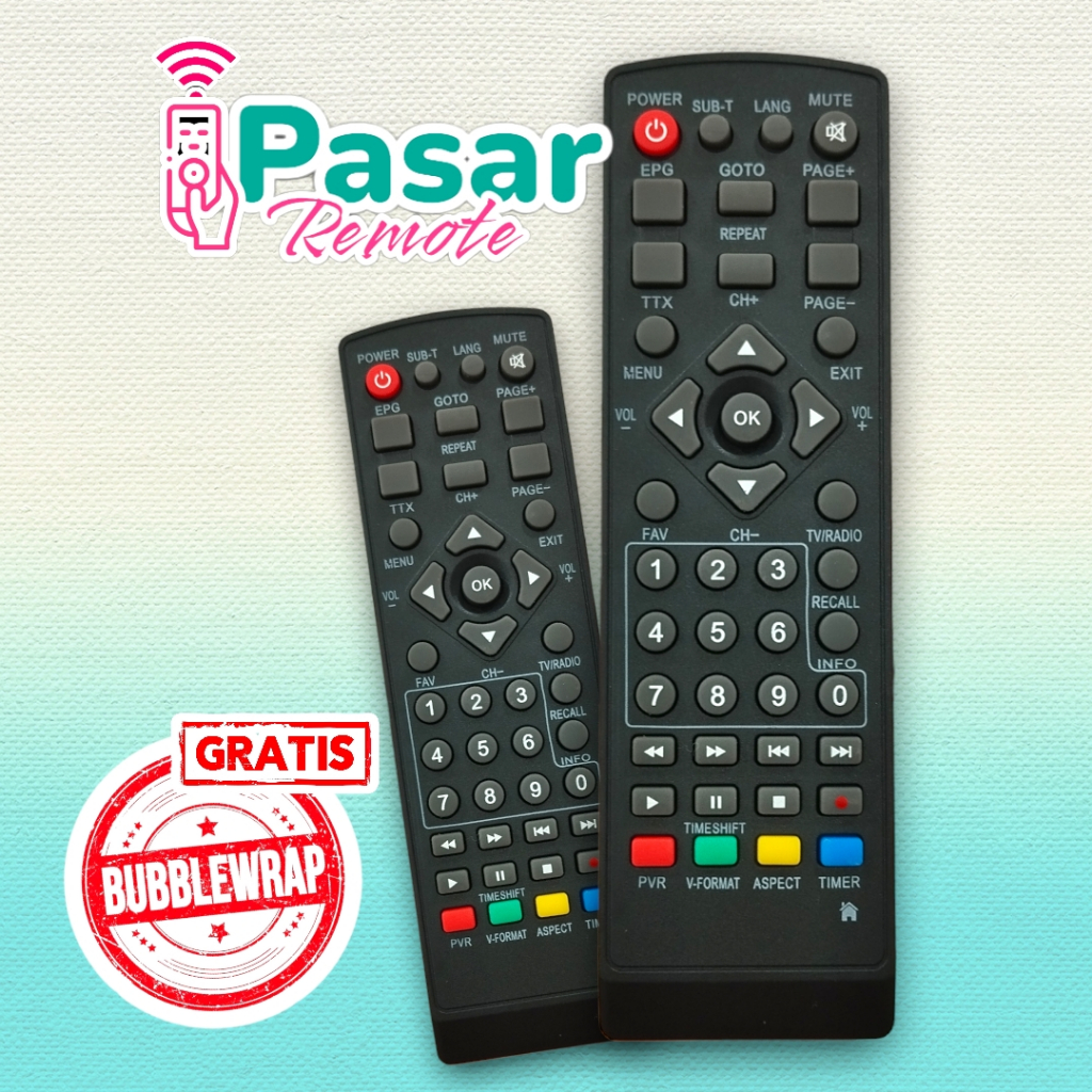 Remote STB MULTI LUBY EVERCOSS ADVANCE DVB - T2