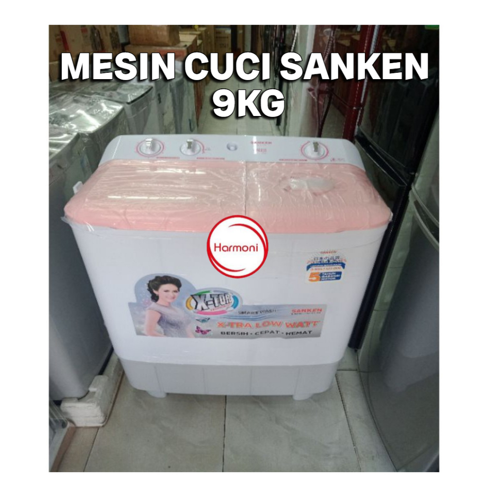 MESIN CUCI SANKEN 9 KG MESIN CUCI SANKEN 2 TABUNG 9 KG FREE ONGKIR SERANG KOTA Mesin Cuci Sanken 2 t