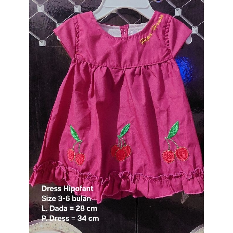 Dress Bayi Baby Hipofant Baru bukan PL