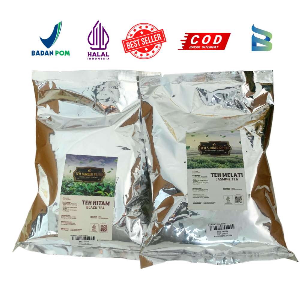 

Teh hitam sumber rejeki teh racikan bahan premium berkualitas sudah bpom dan halal