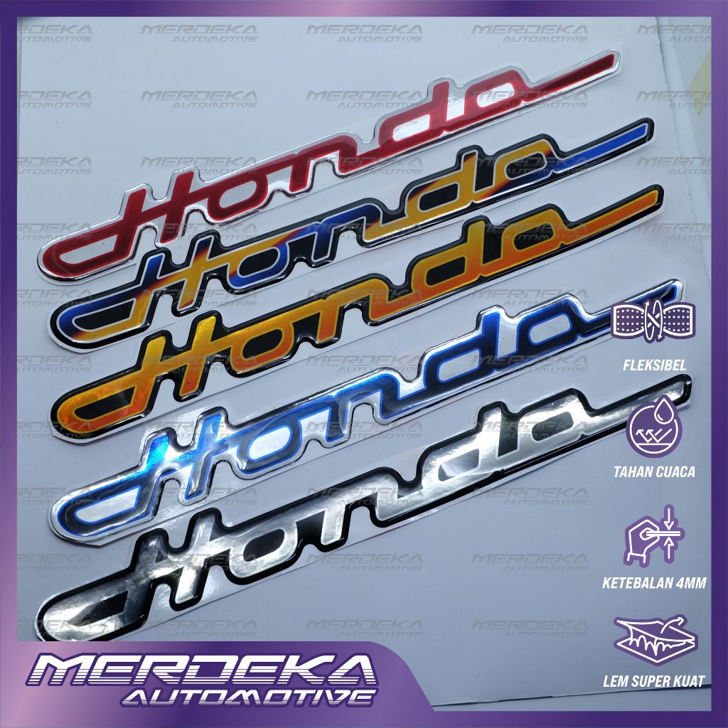 Emblem timbul honda latin / emblem honda latin / emblem honda latin titanium