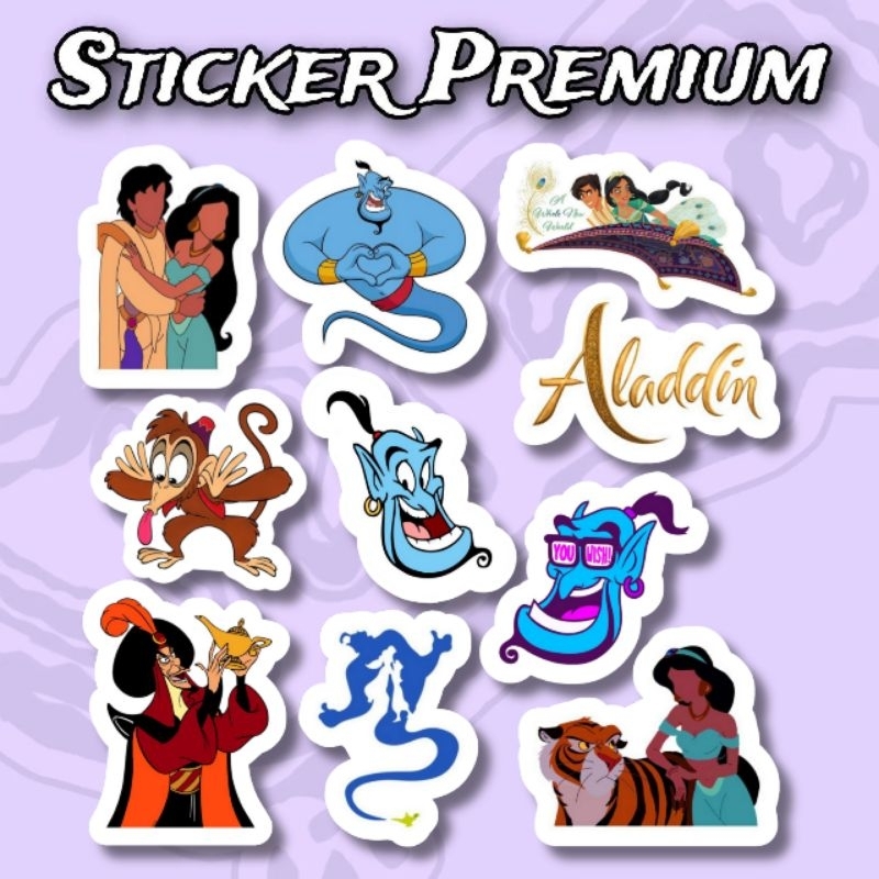 

Sticker Aladdin pack isi 10 pcs waterproof