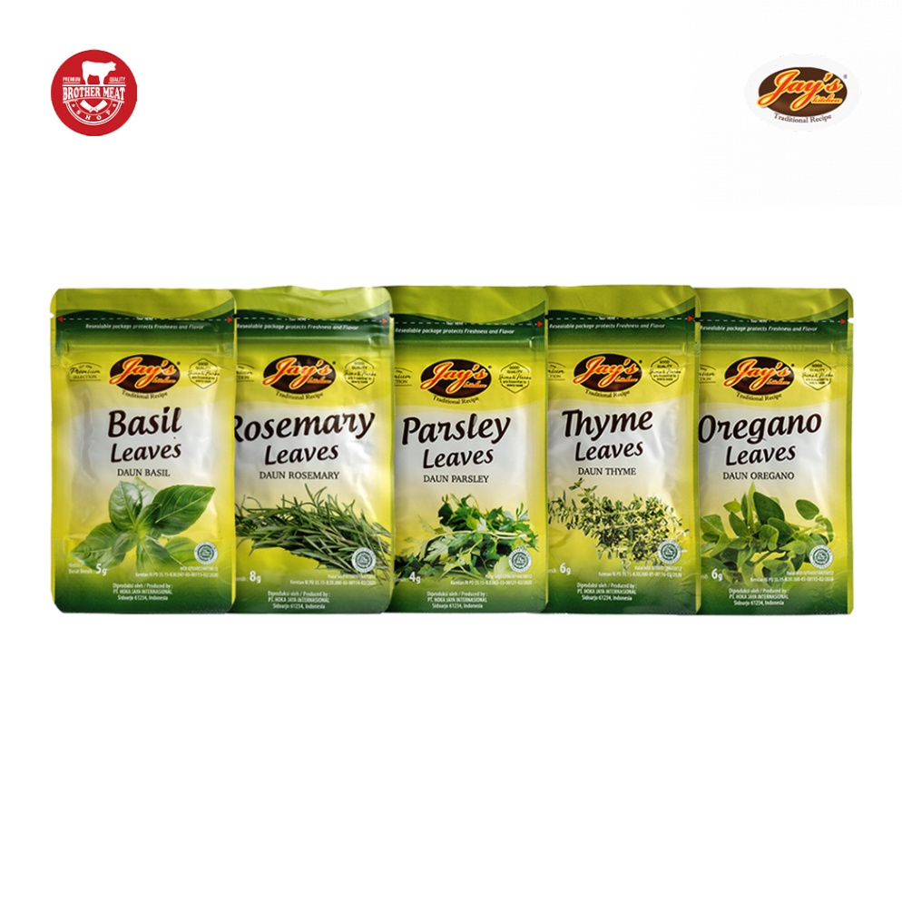 

Terbatas Jays Kitchen Natural Herbs Zip Lock Bumbu Rempah Alami K48
