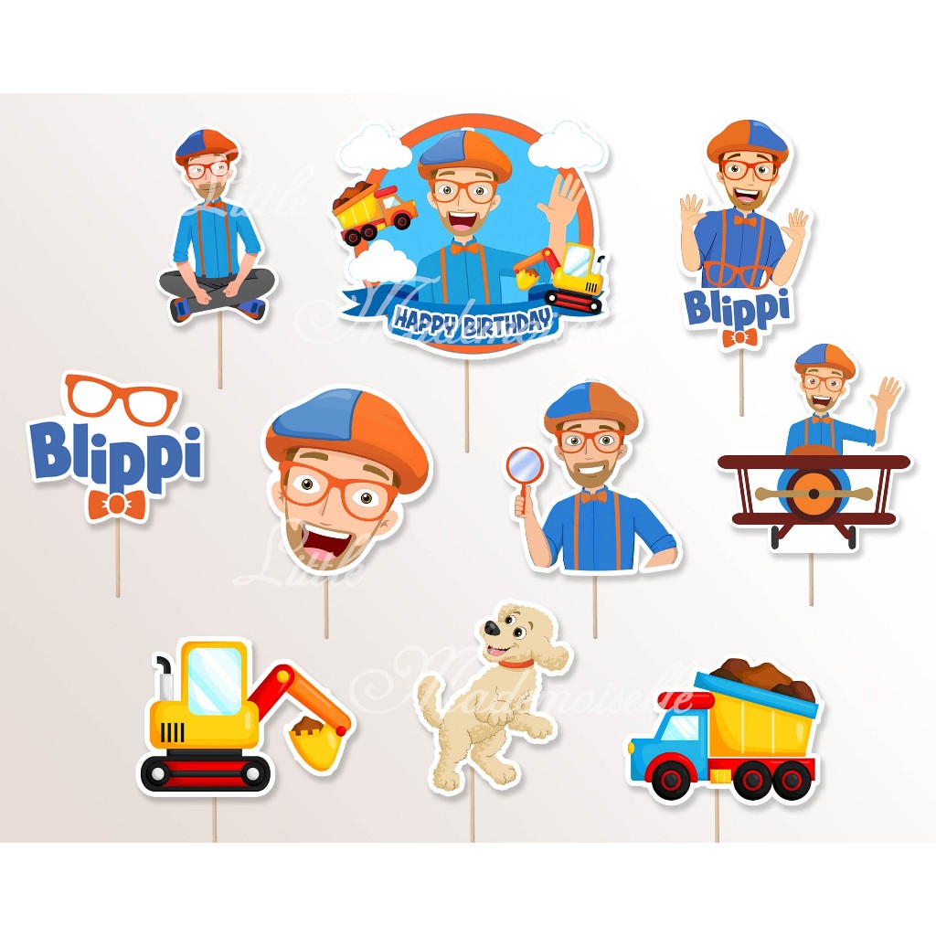 Topper Cupcake Blippi