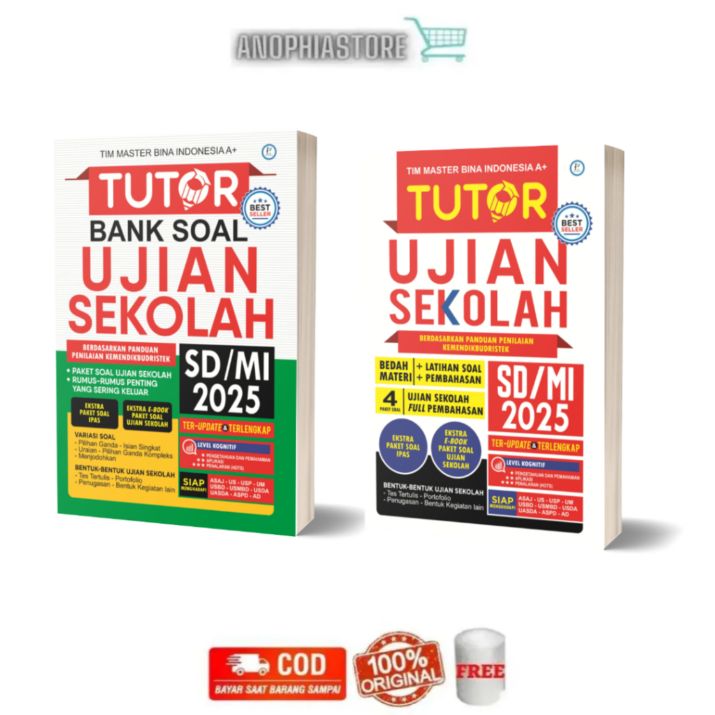 Buku Ujian Sekolah SD 2025 Tutor Bank Soal Ujian Sekolah SD MI 2025