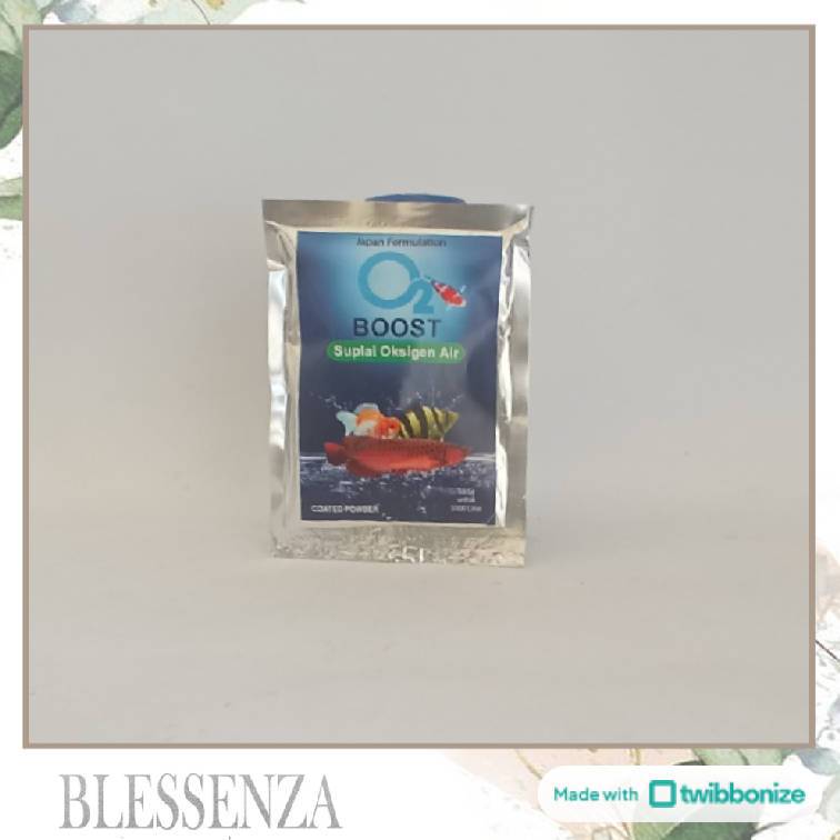 O2 BOOST 10GR - BUBUK OKSIGEN AQUARIUM - SERBUK BERLAPIS OKSIGEN UNTUK AKUARIUM KOLAM AIR TAWAR AIR 