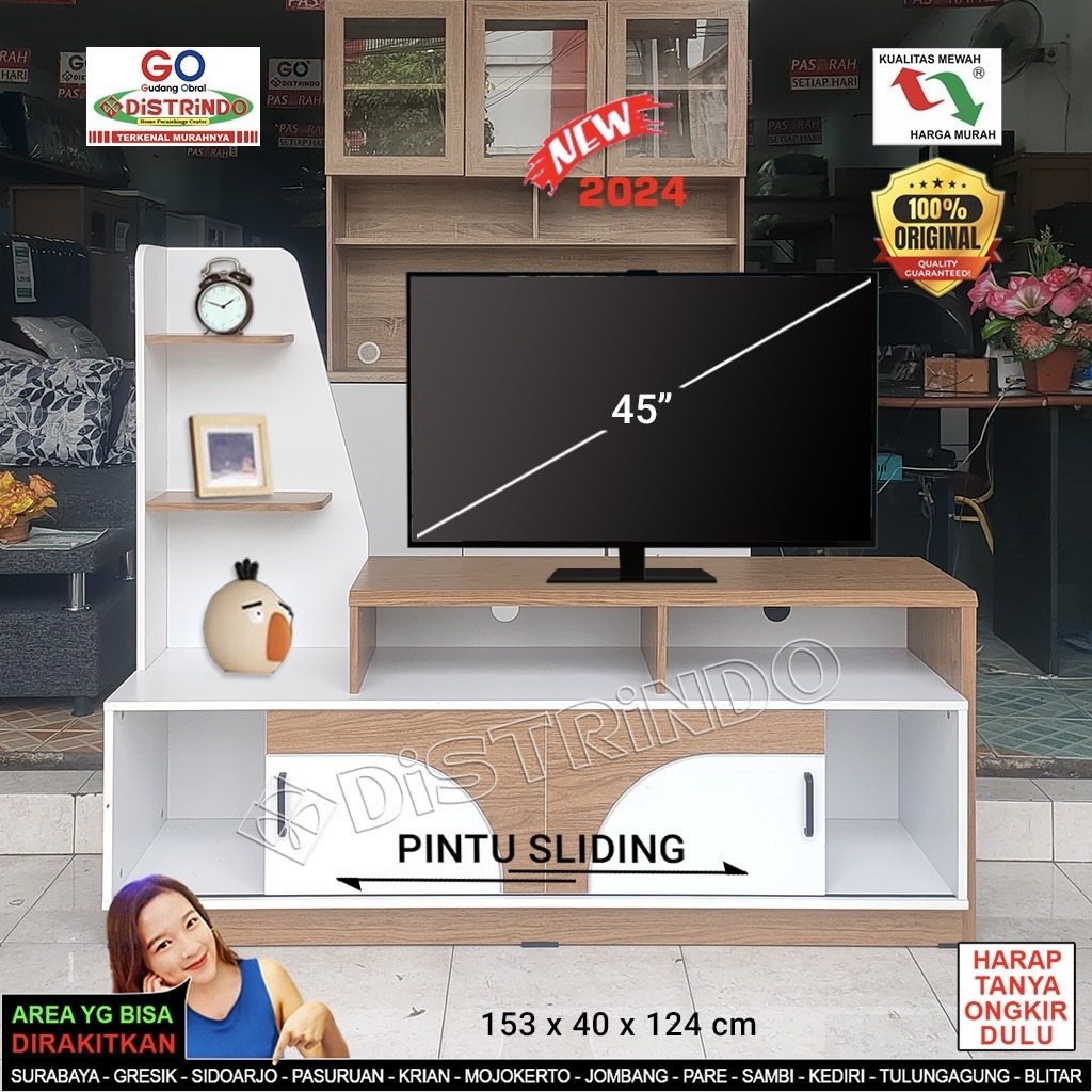 DISTRINDO Bufet TV Minimalis / Rak TV 45inch