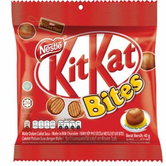 

SNACK IMPORT [READYSTOCK EXP 12/25] KITKAT BITES 40GR, kitkat bites Chocolates Chocolate, Siap Kirim Jastip Malaysia Singapore Original Coklat Terenak Oleh Oleh Malaysia Kuala Lumpur SG cokelat Malaysia Singapore Coklat Ready Siap Kirim