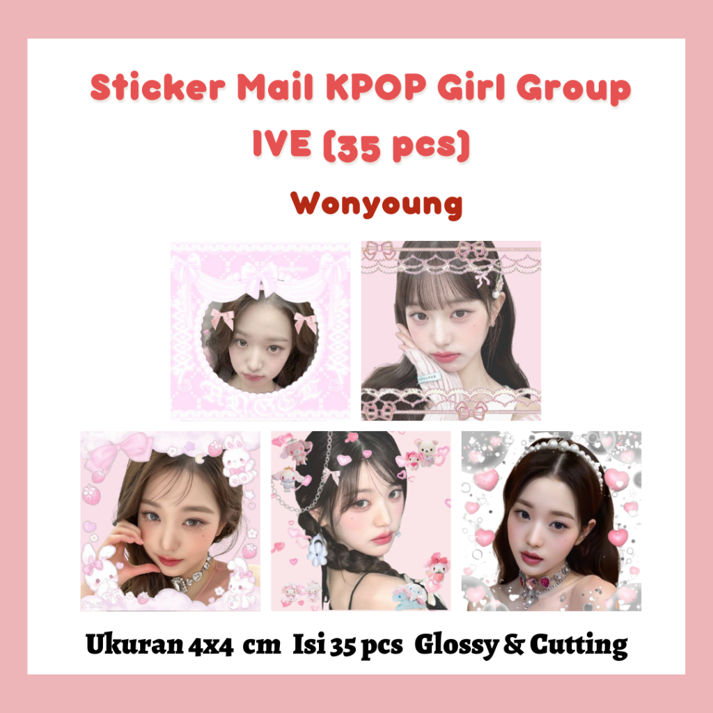 

IVE STICKER DECO 35 PCS SELLKOR - STICKER IVE - STICKER IVE DECO