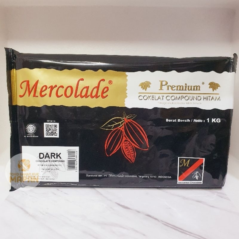 

Mercolade Dark Choco Coklat Batang 1kg/ Mercolade Compound Dark Choco/Mercolade White Compound(Hitam&Putih)