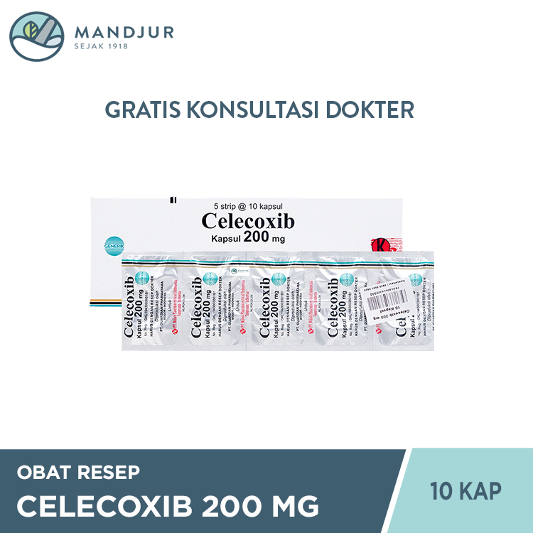 CELECOXIB GENERIK NULAB 200 MG 1 STRIP @ 10 KAPSUL