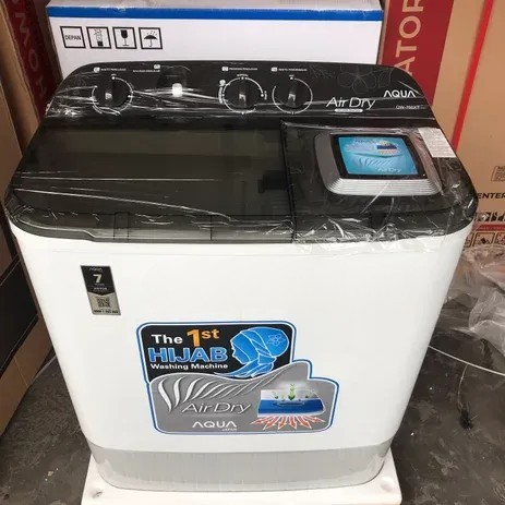 MESIN CUCI AQUA 2 TABUNG QW-760XT 760 XT