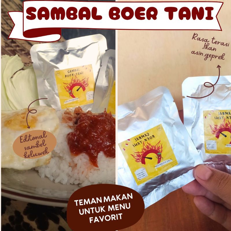 

Sambal sachet Boer Tani varian Ikan asin