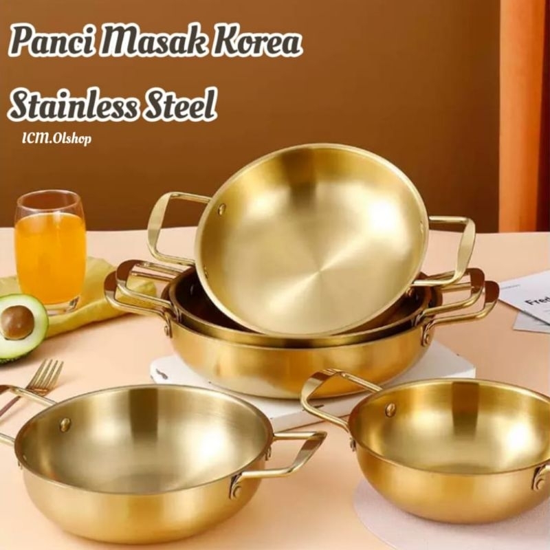 Panci Korea Panci Ramen Emas /Panci Ramen Gold Korea