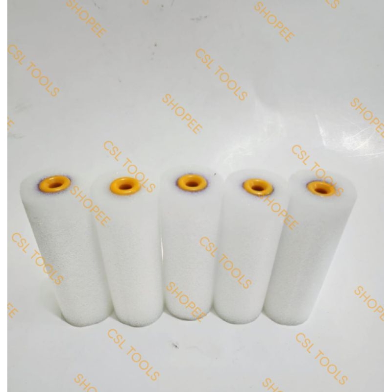 Bulu Refill Kuas Cat Rol Minyak Busa Rol Kapal Kecil 4" / Refil Busa