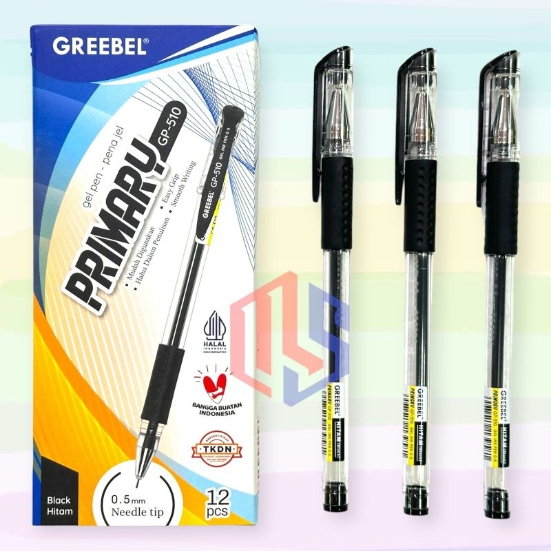 

Pulpen / Ballpoint / Pen Gel Greebel Primary GP - 510 (12 Pcs)