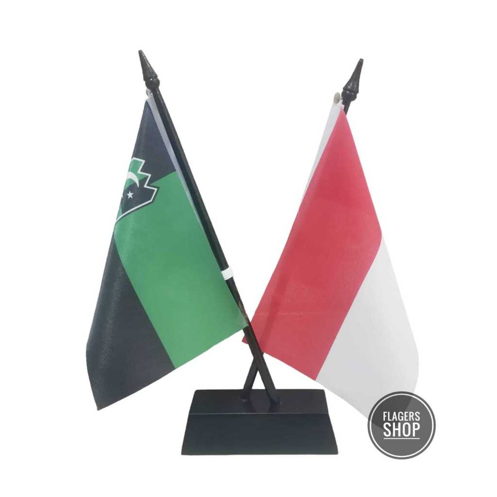 

Bendera Meja Indonesia - Himpunan Mahasiswa Islam / HMI + Tiang Silang