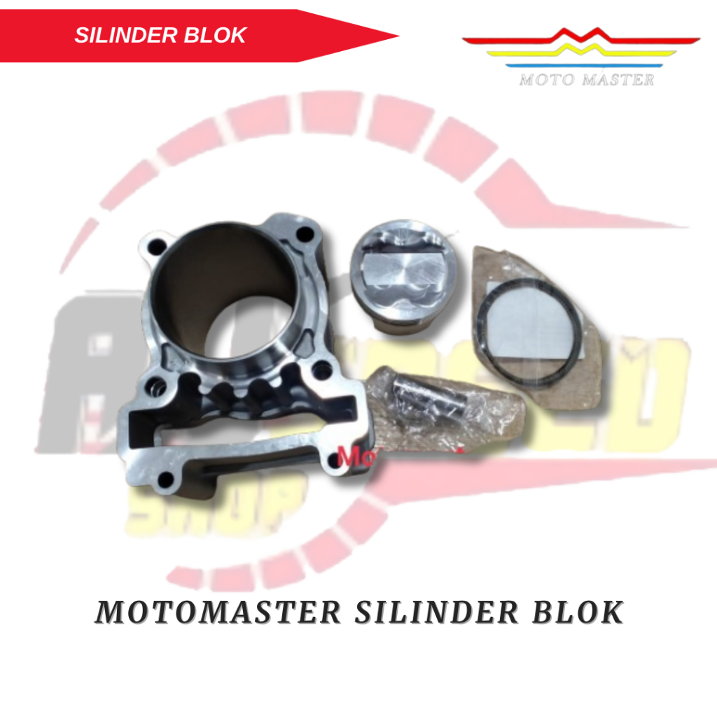 Moto Master Silinder Blok KLX MIO MX P Ukuran 58.5mm 60mm 62mm 63mm 65mm Original