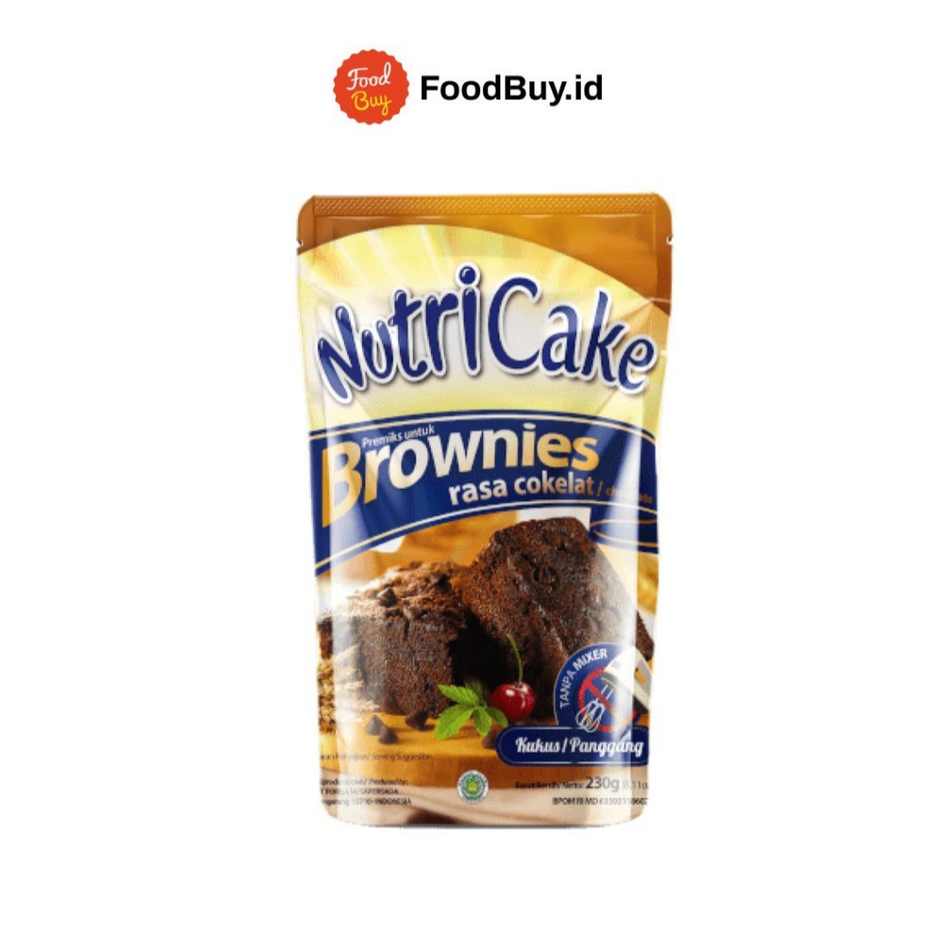 

NutriCake Brownies Rasa Cokelat 230gr