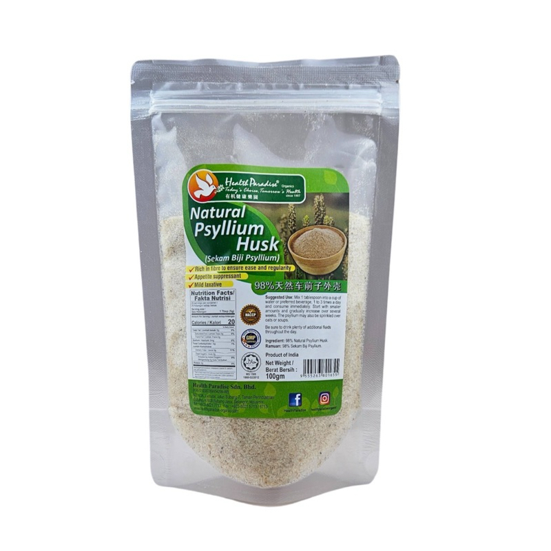 

Health Paradise Natural Psyllium Husk 100g