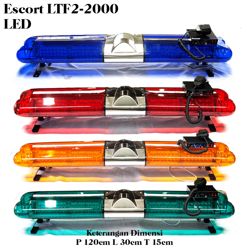 LAMPU ROTATOR EMERGENCY 12V Ambulance Damkar ESCORT 2000 LED